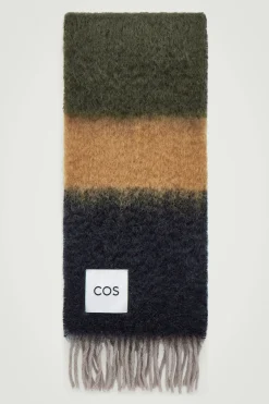 Herren COS Mützen, Schals & Handschuhe*MOHAIRSCHAL IN COLOUR-BLOCK-OPTIK
