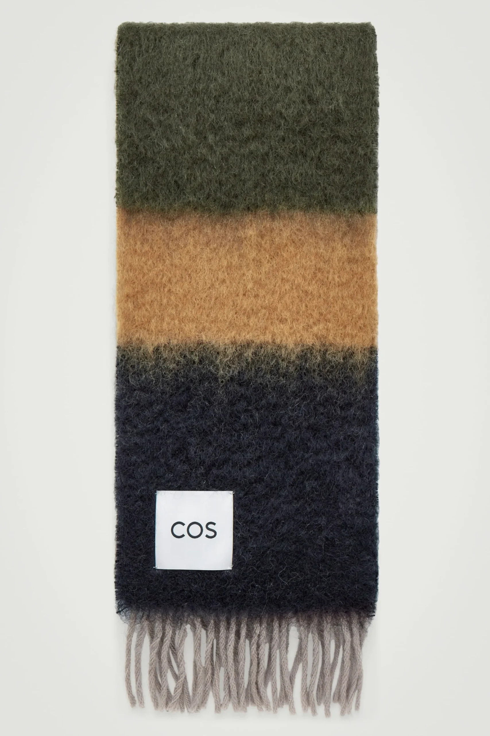 Herren COS Mützen, Schals & Handschuhe*MOHAIRSCHAL IN COLOUR-BLOCK-OPTIK