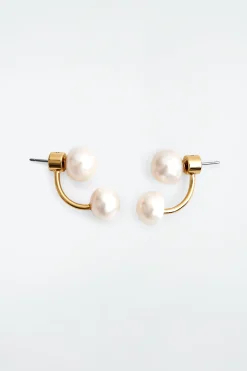 Damen COS Schmuck*OHRSTECKER MIT SÜSSWASSERPERLEN