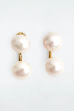 Damen COS Schmuck*OHRSTECKER MIT SÜSSWASSERPERLEN