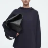 Damen COS Strickmode*OVERSIZED-KAPUZENPULLOVER AUS DOUBLEFACE-WOLLE