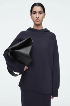 Damen COS Strickmode*OVERSIZED-KAPUZENPULLOVER AUS DOUBLEFACE-WOLLE