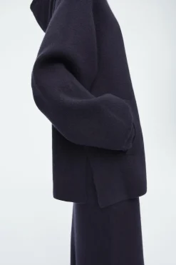 Damen COS Strickmode*OVERSIZED-KAPUZENPULLOVER AUS DOUBLEFACE-WOLLE