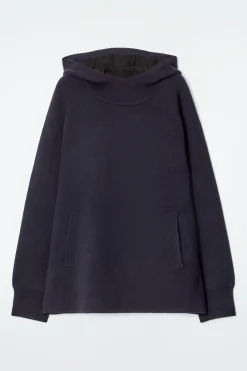 Damen COS Strickmode*OVERSIZED-KAPUZENPULLOVER AUS DOUBLEFACE-WOLLE