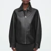 Damen COS Mäntel & Jacken*OVERSIZED-LEDERJACKE MIT KRAGEN