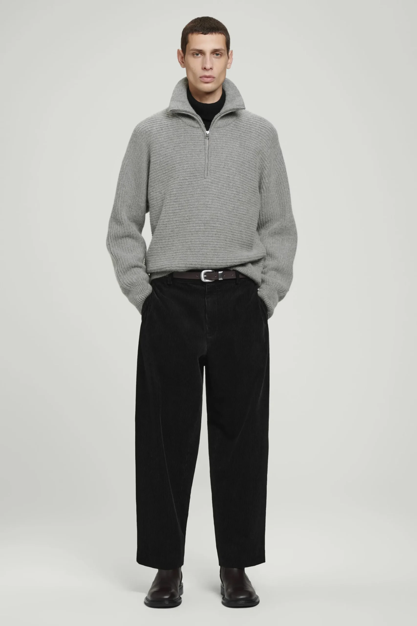 Herren COS Pullover | Strickmode*OVERSIZED-PULLOVER AUS ALPAKAWOLLE MIT STEHKRAGEN