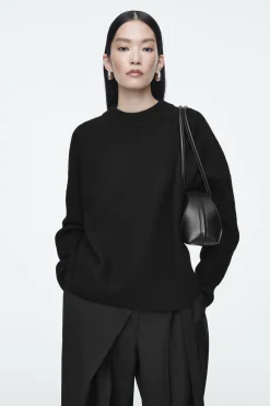 Damen COS Strickmode*OVERSIZED-PULLOVER AUS GEKOCHTER MERINOWOLLE