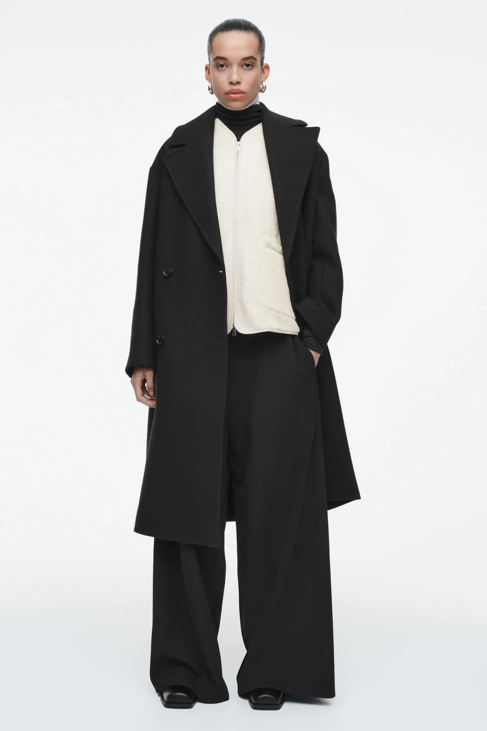 Damen COS Mützen, Schals & Handschuhe | Mäntel & Jacken*OVERSIZED-WESTE AUS KUNSTLAMMFELL