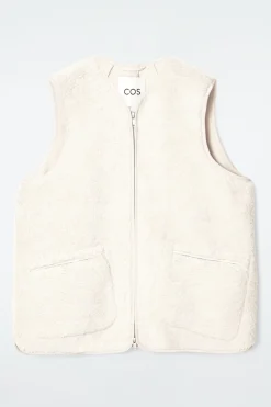 Damen COS Mützen, Schals & Handschuhe | Mäntel & Jacken*OVERSIZED-WESTE AUS KUNSTLAMMFELL