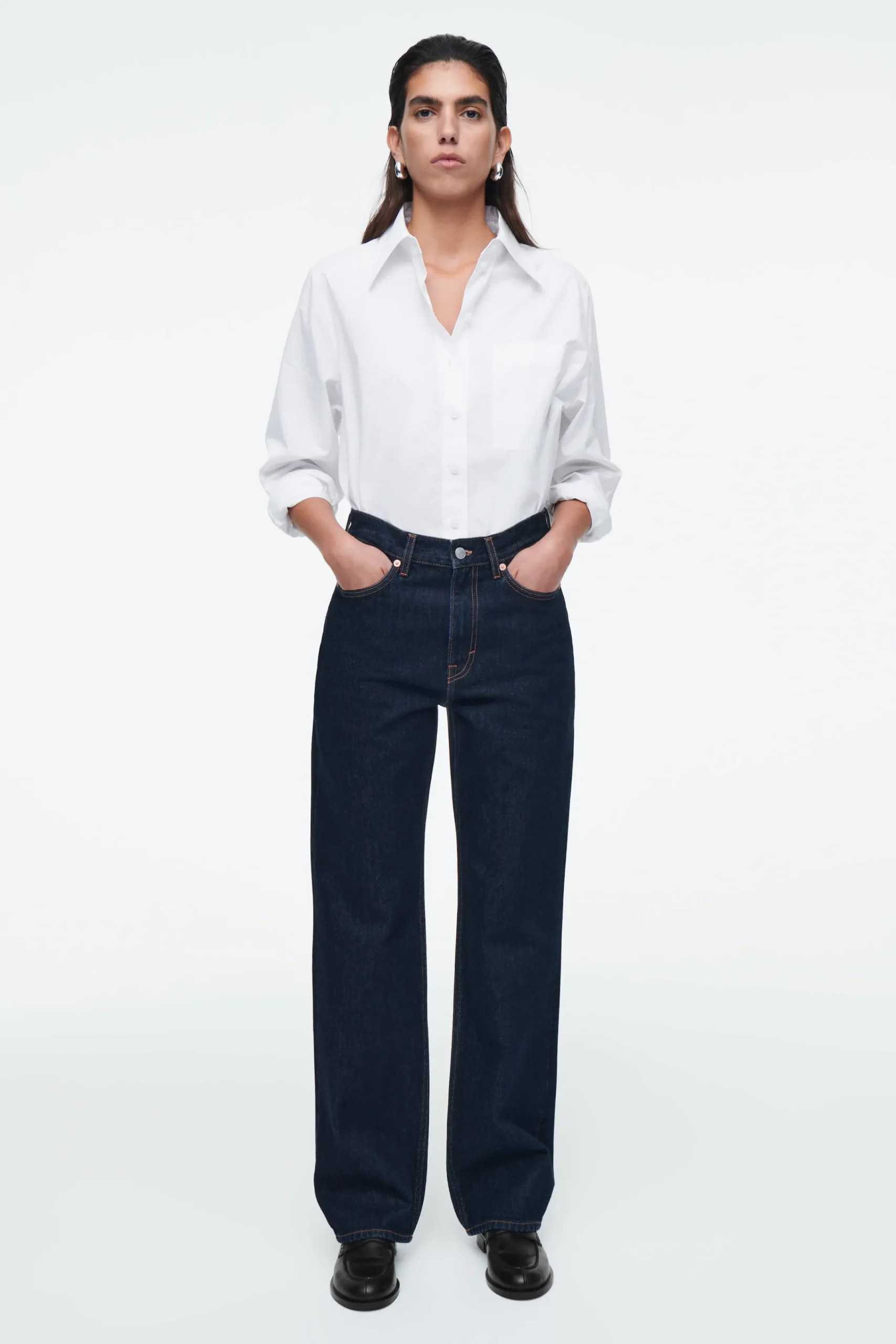 Damen COS Accessoires Aus Leder | Schuhe*PENNY LOAFERS AUS LEDER MIT BIESEN
