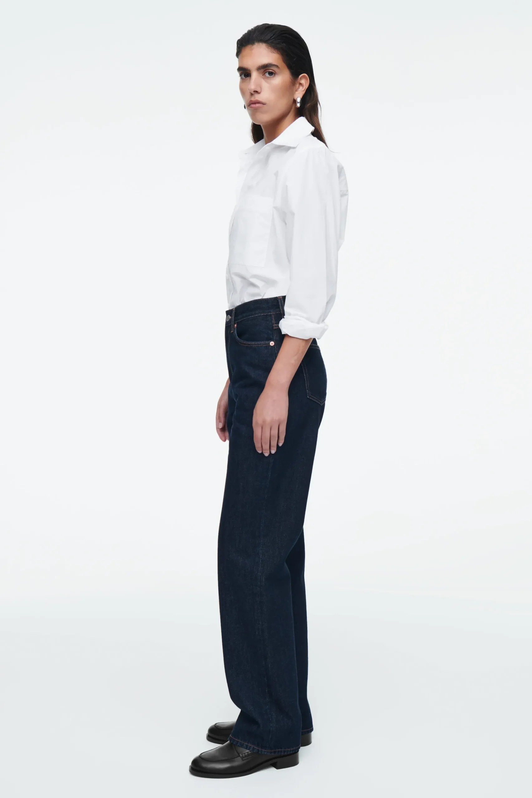 Damen COS Accessoires Aus Leder | Schuhe*PENNY LOAFERS AUS LEDER MIT BIESEN