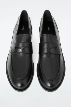 Damen COS Accessoires Aus Leder | Schuhe*PENNY LOAFERS AUS LEDER MIT BIESEN