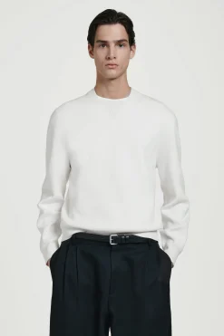 Herren COS Strickmode*PULLOVER AUS DOUBLEFACE-STRICK