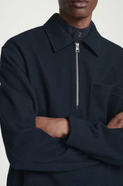 Herren COS Pullover | Strickmode*PULLOVER AUS KOCHWOLLE MIT KURZEM REISSVERSCHLUSS