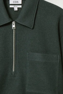 Herren COS Pullover | Strickmode*PULLOVER AUS KOCHWOLLE MIT KURZEM REISSVERSCHLUSS
