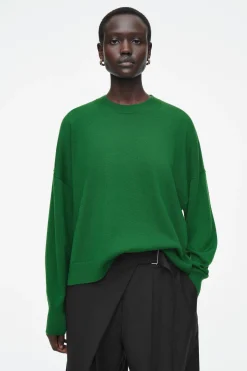 Damen COS Strickmode*PULLOVER AUS MERINOWOLLE MIT RUNDHALSAUSSCHNITT