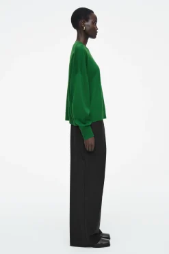 Damen COS Strickmode*PULLOVER AUS MERINOWOLLE MIT RUNDHALSAUSSCHNITT
