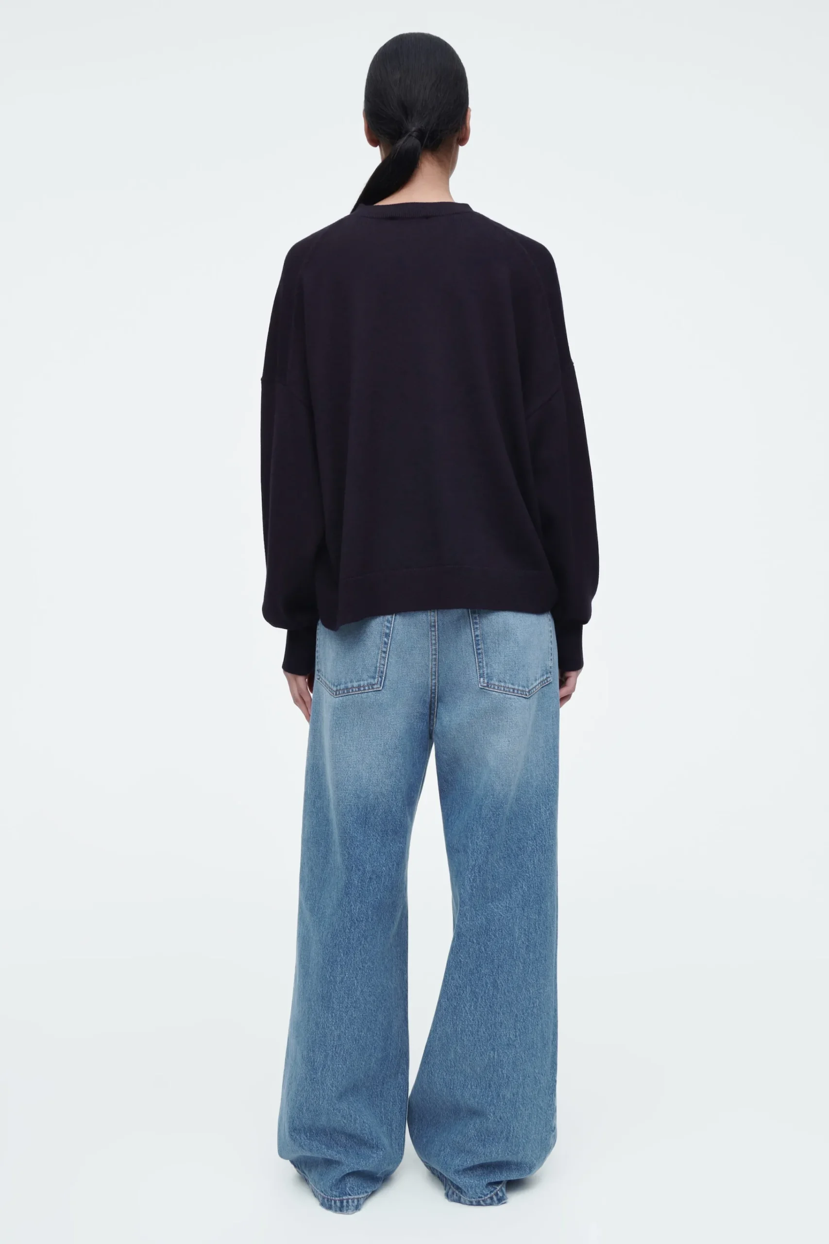 Damen COS Strickmode*PULLOVER AUS MERINOWOLLE MIT RUNDHALSAUSSCHNITT