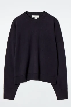 Damen COS Strickmode*PULLOVER AUS MERINOWOLLE MIT RUNDHALSAUSSCHNITT