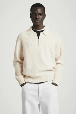 Herren COS Pullover | Strickmode*PULLOVER AUS MERINOWOLL-YAK-MIX MIT KRAGEN