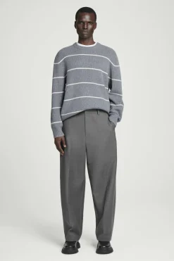 Herren COS Pullover | Strickmode*PULLOVER AUS MERINOWOLL-YAK-MIX MIT STREIFEN