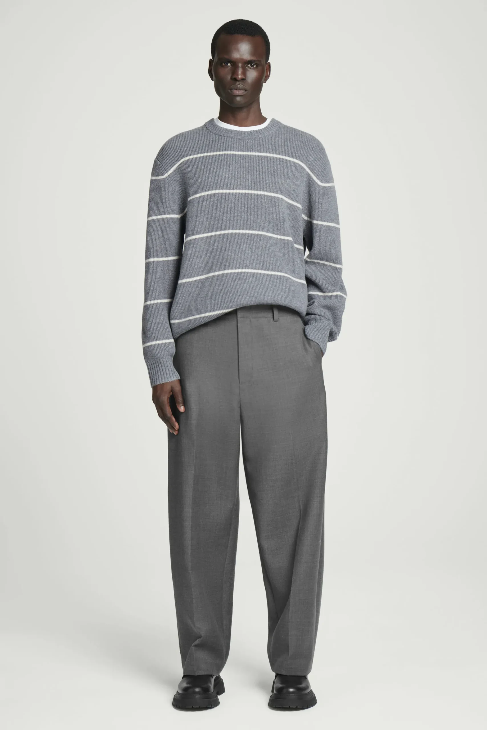 Herren COS Pullover | Strickmode*PULLOVER AUS MERINOWOLL-YAK-MIX MIT STREIFEN