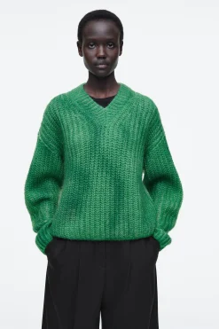 Damen COS Strickmode*PULLOVER AUS MOHAIR MIT SPRAYFARBEN-DESIGN