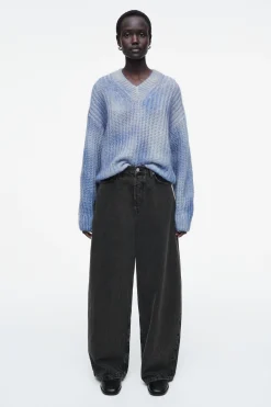 Damen COS Strickmode*PULLOVER AUS MOHAIR MIT SPRAYFARBEN-DESIGN