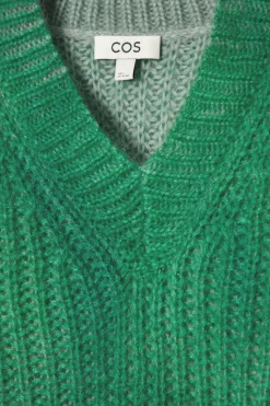 Damen COS Strickmode*PULLOVER AUS MOHAIR MIT SPRAYFARBEN-DESIGN