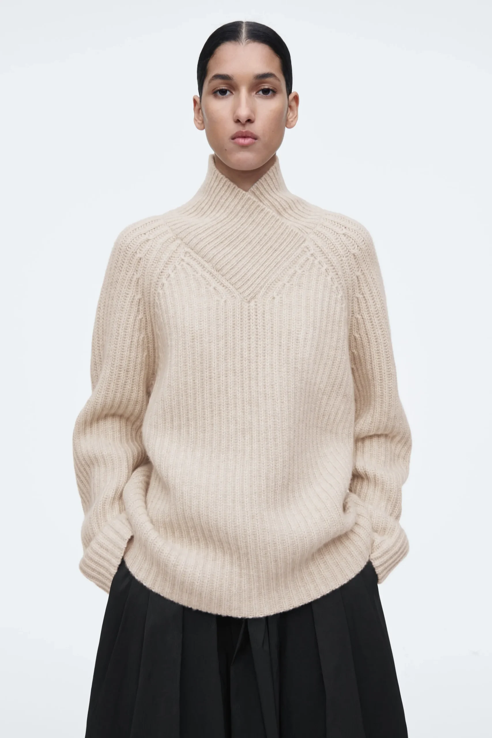 Damen COS Kaschmir | Strickmode*PULLOVER AUS REINEM KASCHMIR MIT KRAGEN