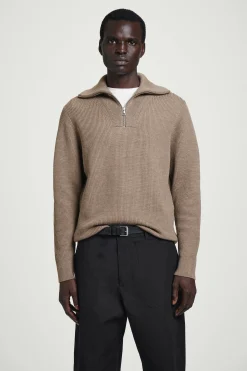 Herren COS Pullover | Strickmode*PULLOVER AUS WOLL-BAUMWOLL-MIX MIT REISSVERSCHLUSS