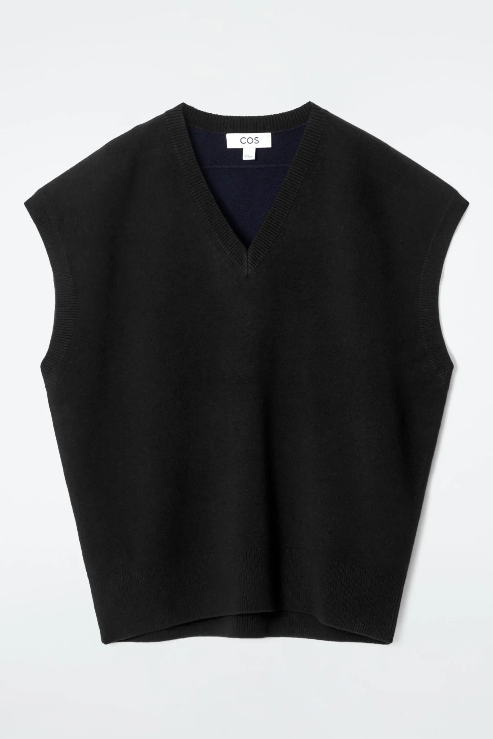 Damen COS Oberteile | Strickmode*PULLUNDER AUS DOUBLEFACE-WOLLE MIT V-AUSSCHNITT