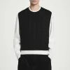 Herren COS Strickmode*PULLUNDER AUS WOLLE MIT ZOPFSTRICKMUSTER
