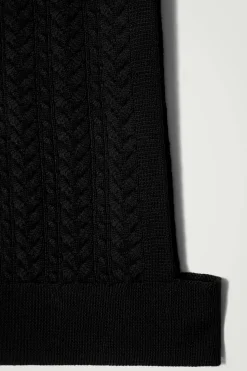 Herren COS Strickmode*PULLUNDER AUS WOLLE MIT ZOPFSTRICKMUSTER
