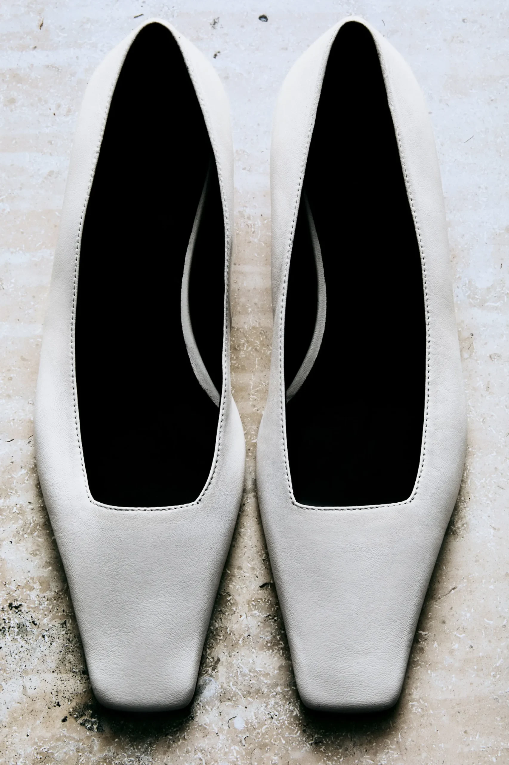 Damen COS Accessoires Aus Leder | Schuhe*PUMPS AUS LEDER MIT KARREEFÖRMIGER ZEHENPARTIE