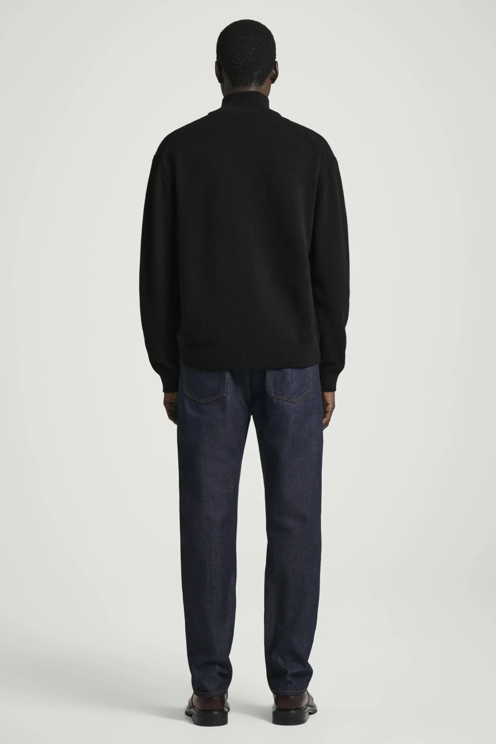 Herren COS Pullover | Kaschmir*REINER KASCHMIRPULLOVER MIT KURZEM REISSVERSCHLUSS