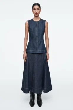 Damen COS Hemden & Blusen | Oberteile*ÄRMELLOSES DENIM-TOP