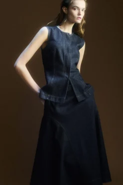 Damen COS Hemden & Blusen | Oberteile*ÄRMELLOSES DENIM-TOP