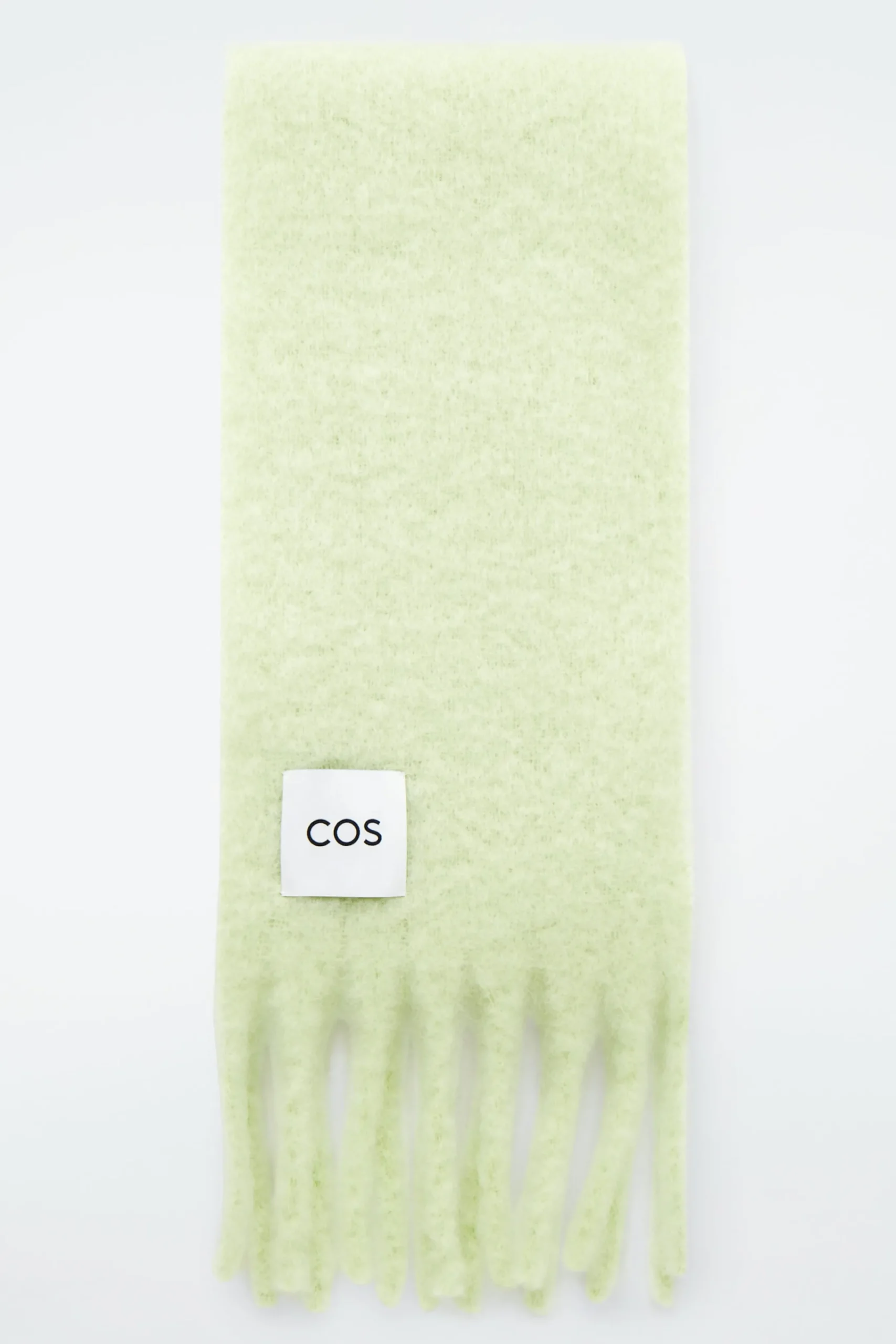 Damen COS Mützen, Schals & Handschuhe*SCHAL AUS GEBÜRSTETER MOHAIRWOLLE MIT FRANSEN