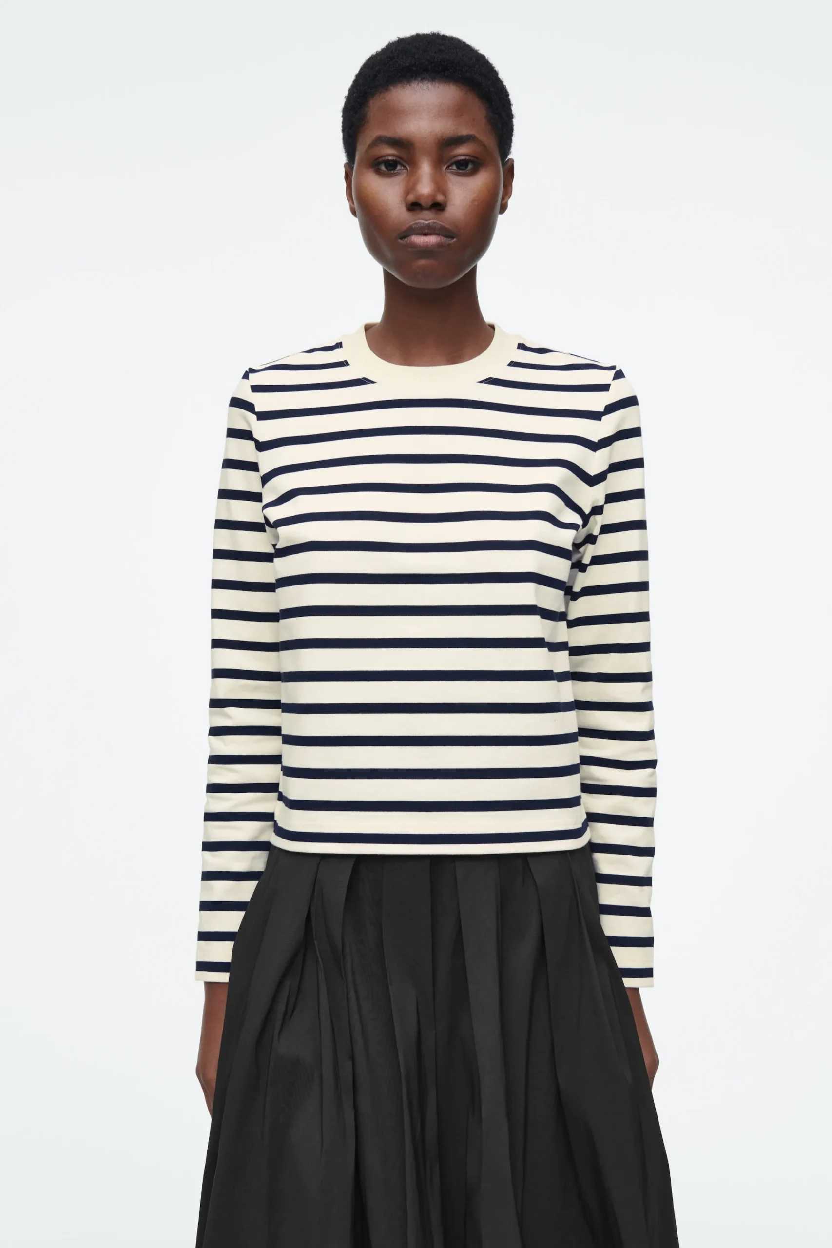 Damen COS T-Shirts | Oberteile*SCHLICHTES LANGARMSHIRT MIT NORMALER PASSFORM