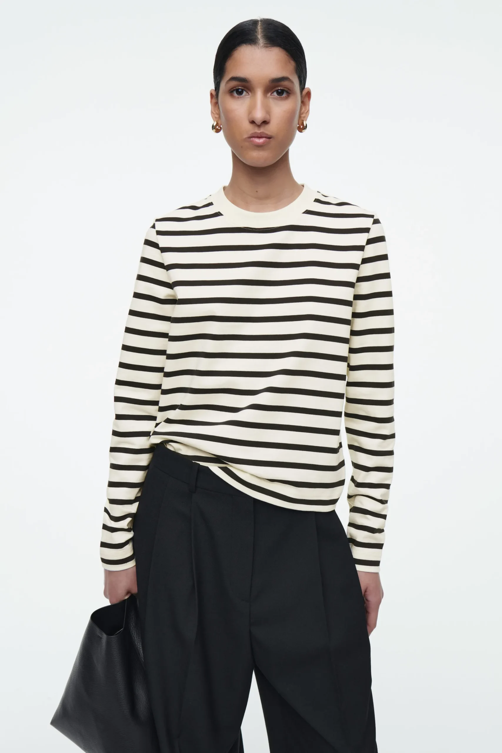 Damen COS T-Shirts | Oberteile*SCHLICHTES LANGARMSHIRT MIT NORMALER PASSFORM