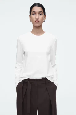 Damen COS T-Shirts | Oberteile*SCHLICHTES LANGARMSHIRT MIT NORMALER PASSFORM