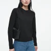 Damen COS T-Shirts | Oberteile*SCHLICHTES LANGARMSHIRT MIT NORMALER PASSFORM