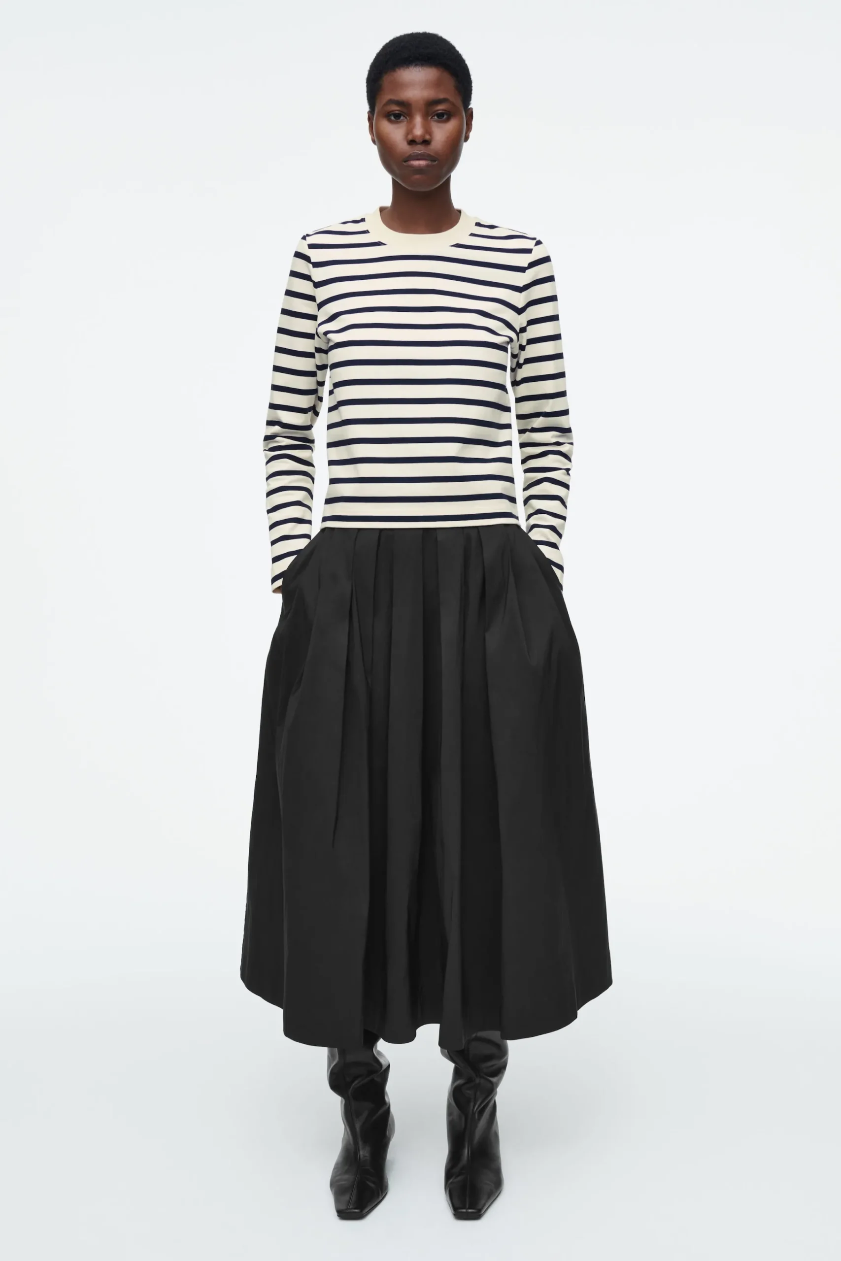 Damen COS T-Shirts | Oberteile*SCHLICHTES LANGARMSHIRT MIT NORMALER PASSFORM