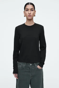Damen COS T-Shirts | Oberteile*SCHLICHTES LANGARMSHIRT MIT NORMALER PASSFORM
