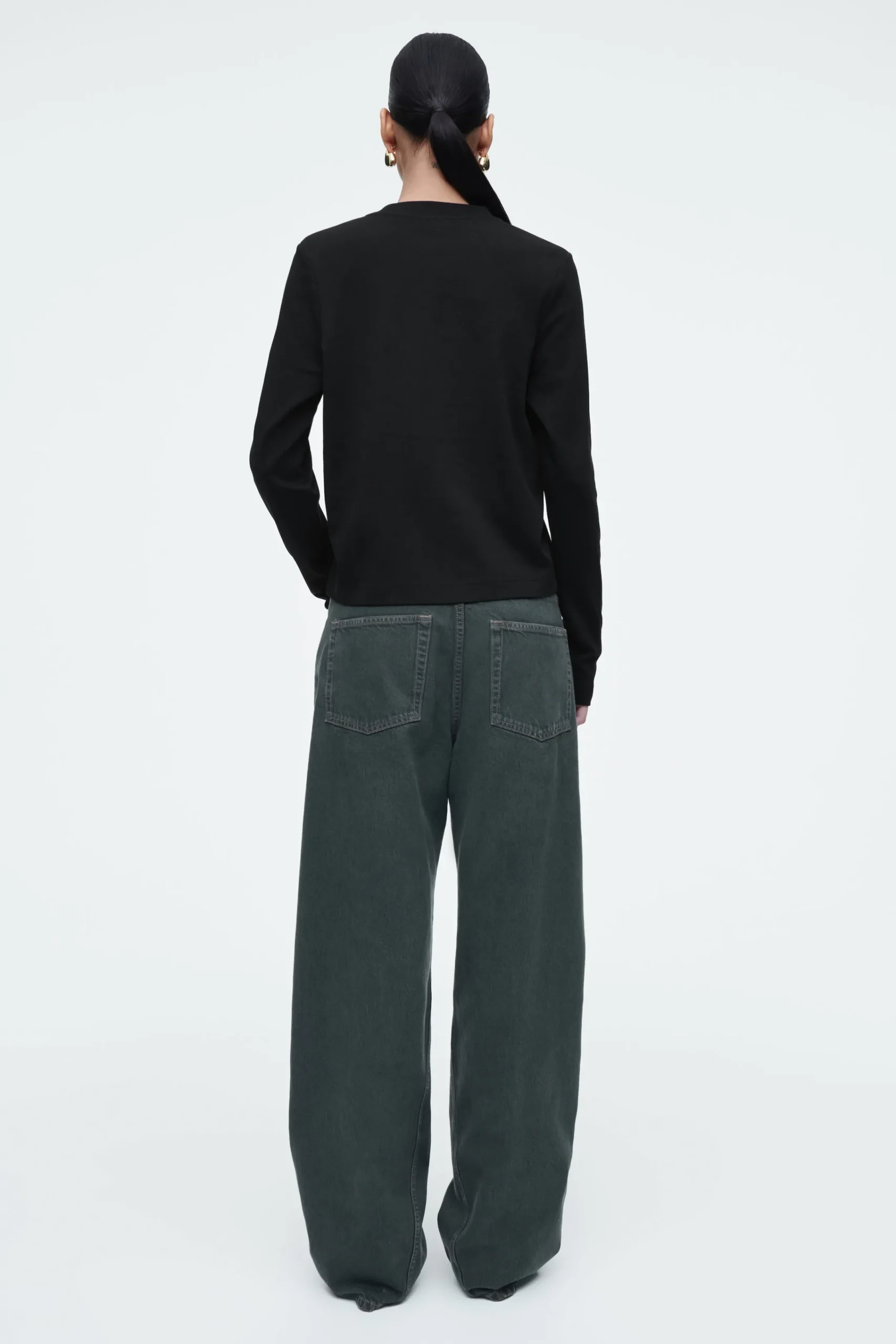 Damen COS T-Shirts | Oberteile*SCHLICHTES LANGARMSHIRT MIT NORMALER PASSFORM
