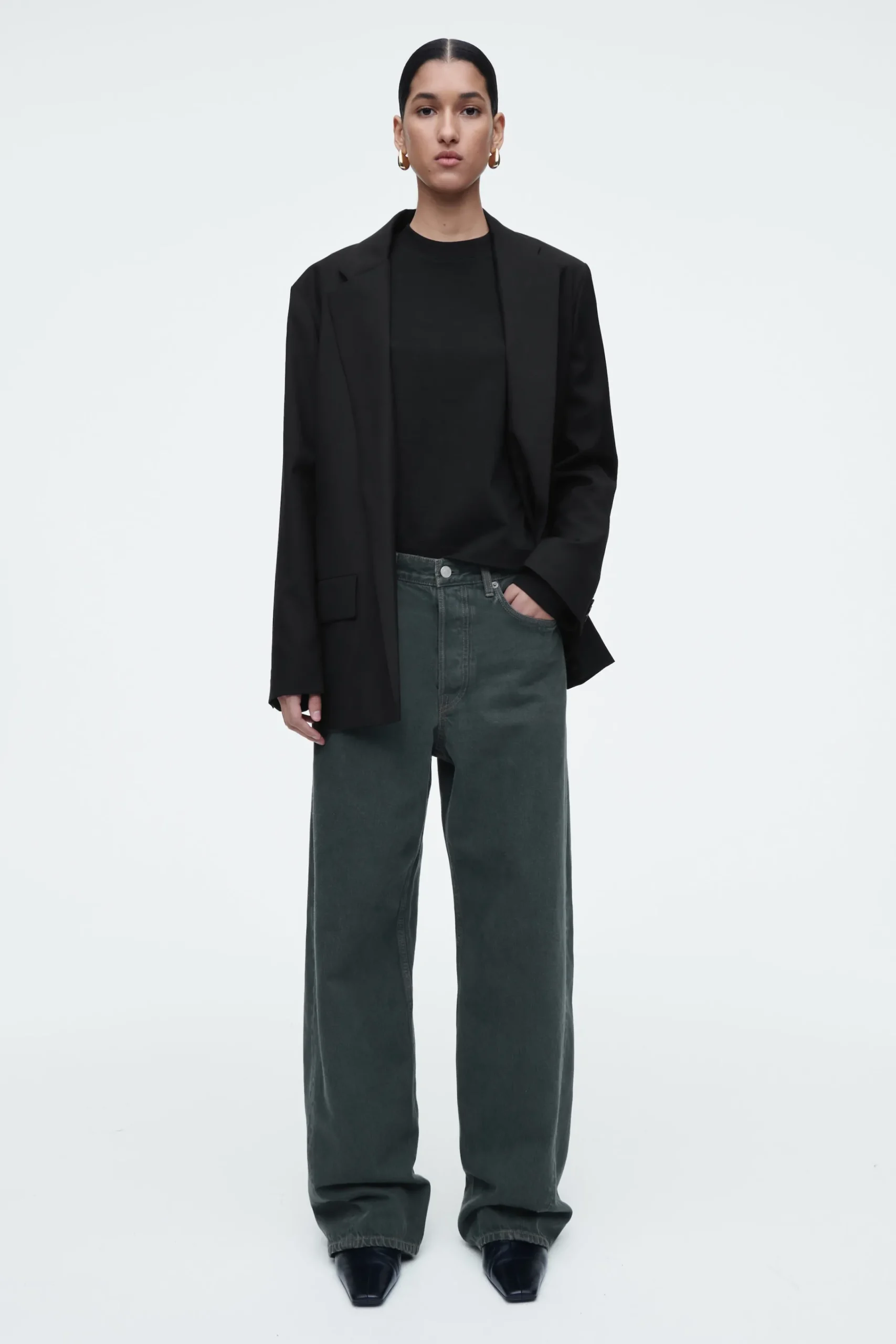 Damen COS T-Shirts | Oberteile*SCHLICHTES LANGARMSHIRT MIT NORMALER PASSFORM