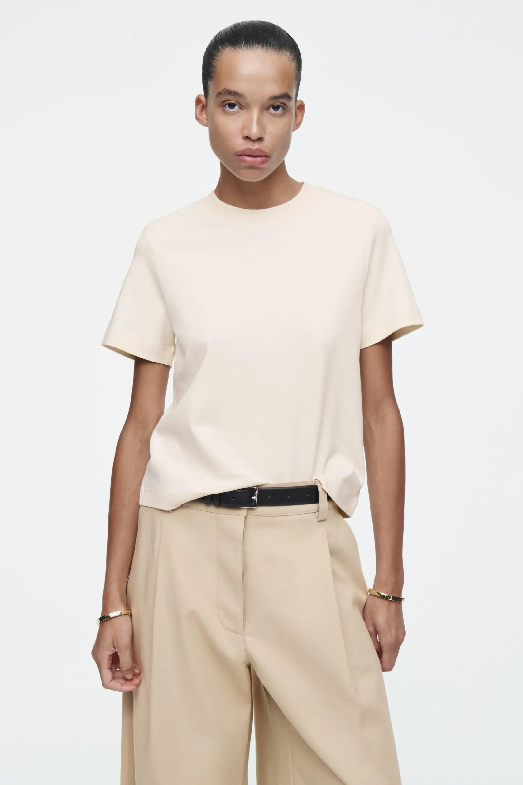 Damen COS T-Shirts | Oberteile*SCHLICHTES T-SHIRT MIT NORMALER PASSFORM