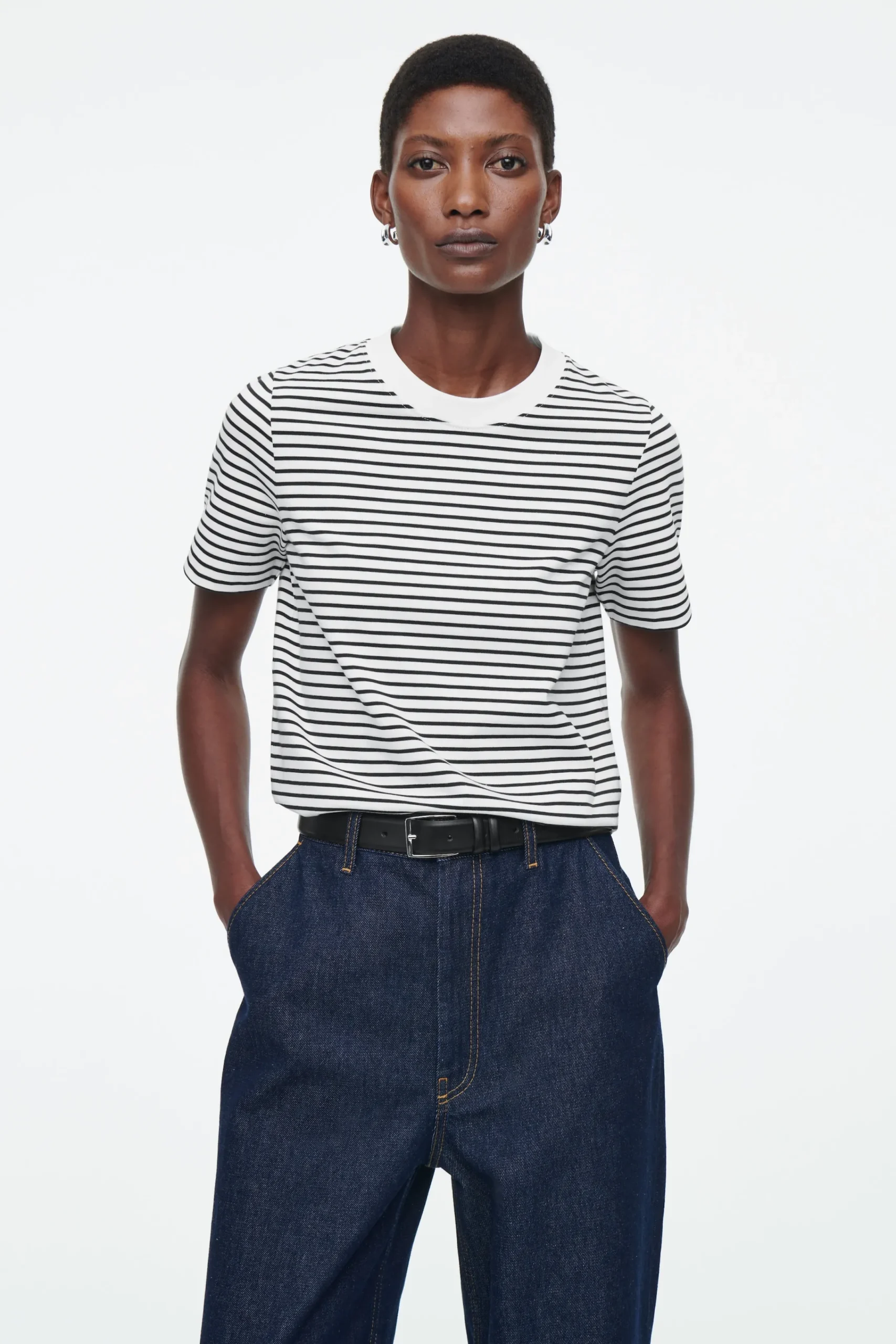 Damen COS T-Shirts | Oberteile*SCHLICHTES T-SHIRT MIT NORMALER PASSFORM