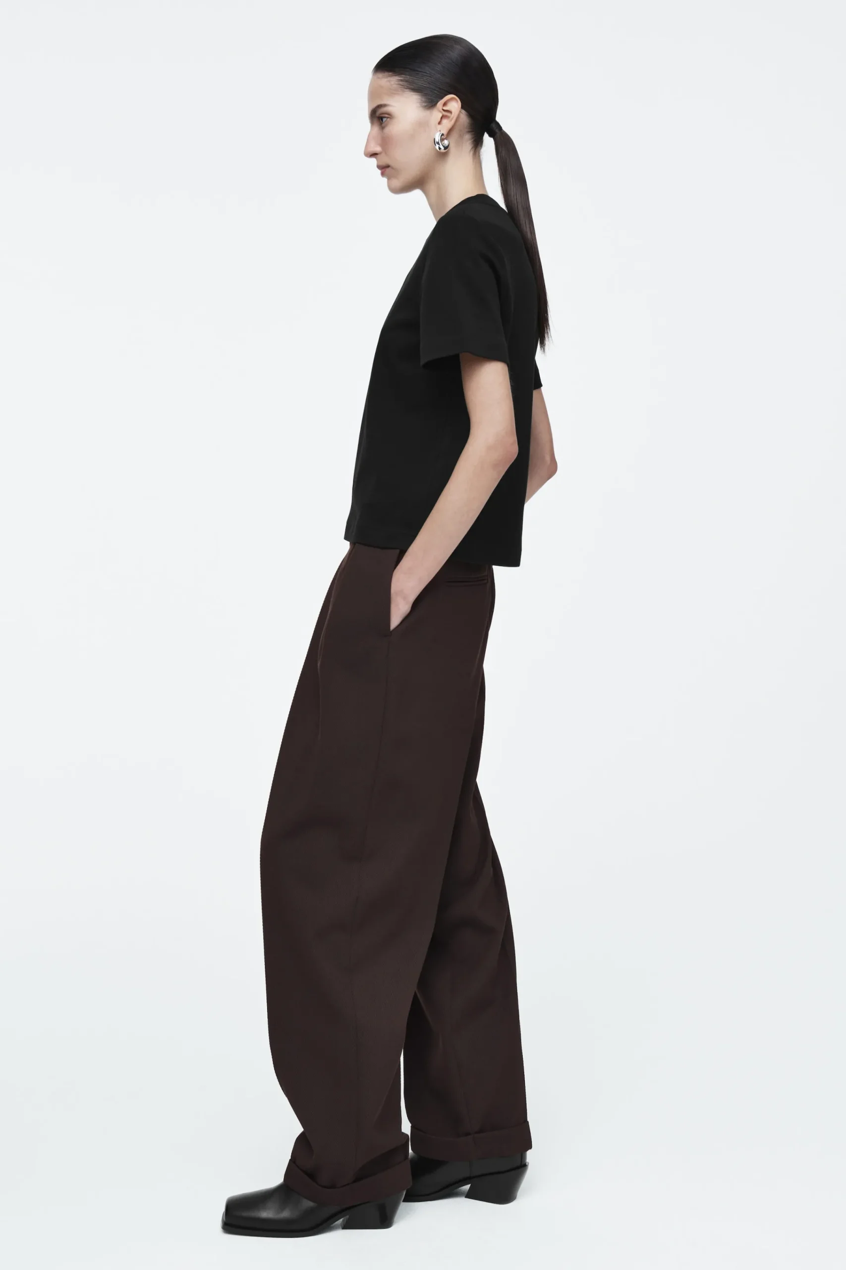 Damen COS T-Shirts | Oberteile*SCHLICHTES T-SHIRT MIT NORMALER PASSFORM